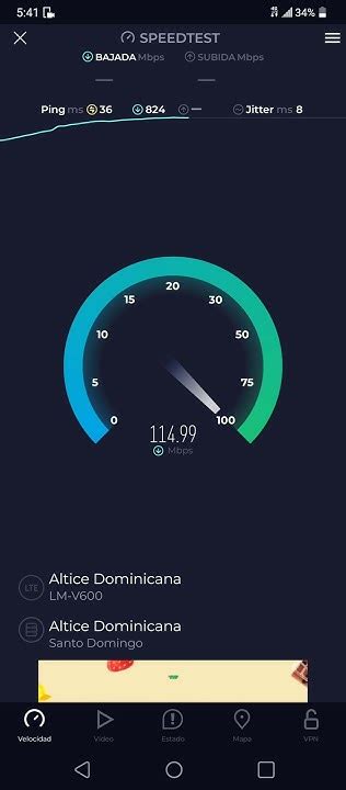 Altice Dominicana SpeedTest.